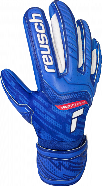 Reusch Attrakt Grip Evolution Finger Support Junior 5172830 4010 blue front